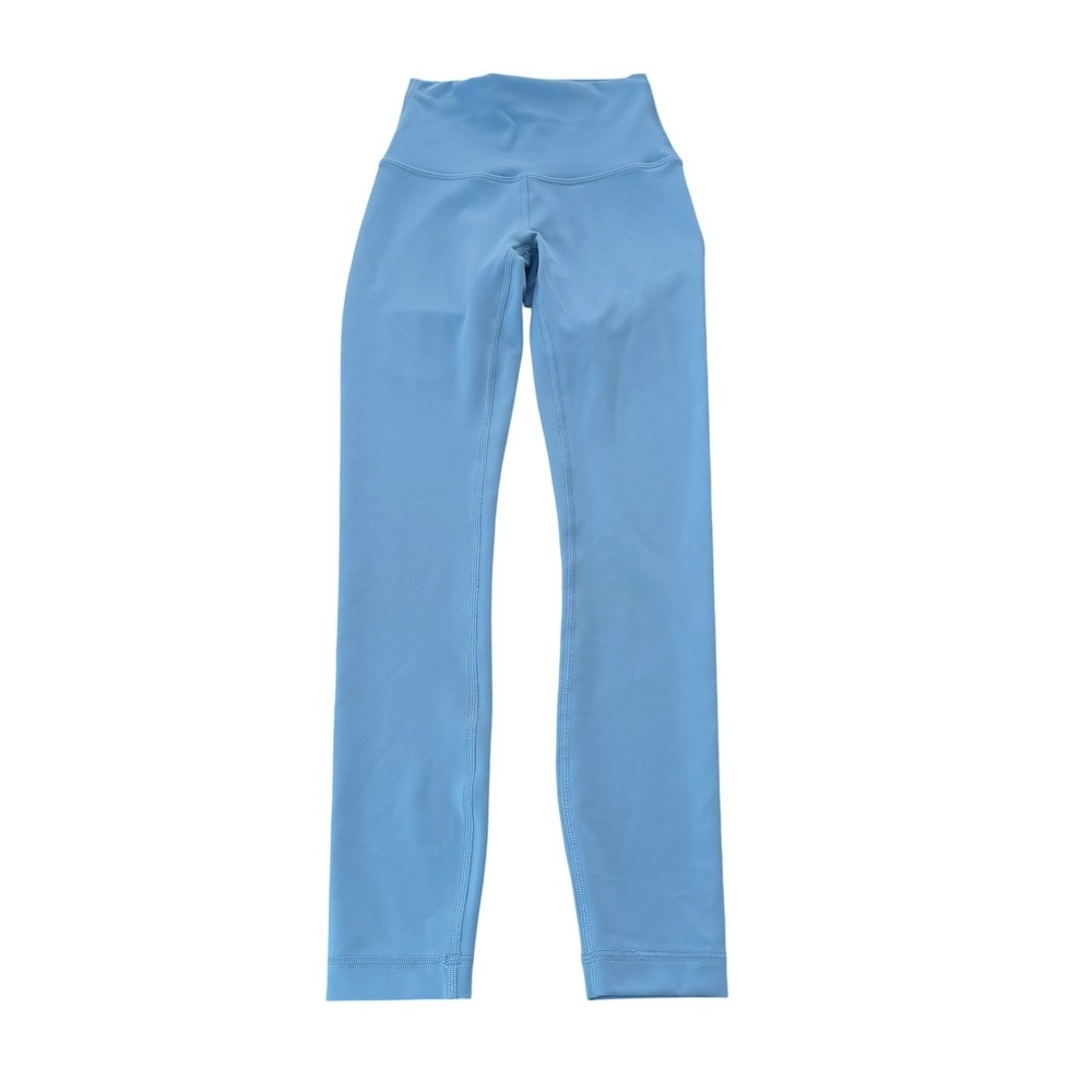 Lululemon Align High Rise Pant 23 Cyan Blue Nulu Leggings LW5CR7S Size 0